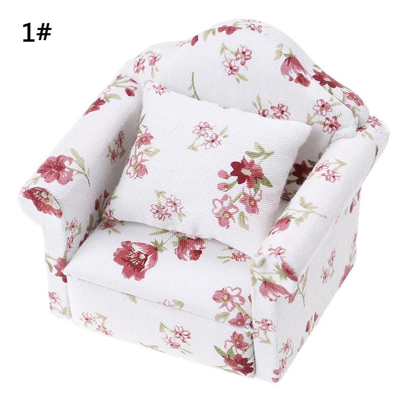 Mini Dollhouse Furniture Sofa for 1:12 Scale Dolls