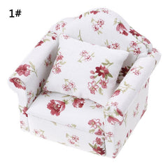 Mini Dollhouse Furniture Sofa for 1:12 Scale Dolls