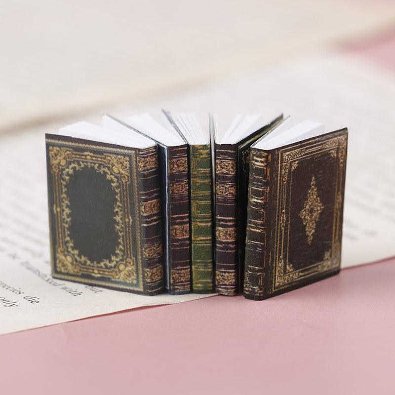 9pcs 1:12 Dollhouse Book Scene Model Toys For Children