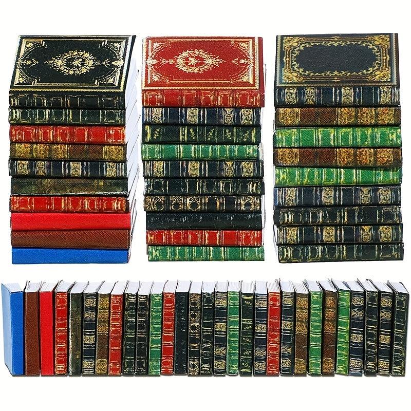 9pcs 1:12 Dollhouse Book Scene Model Toys For Children