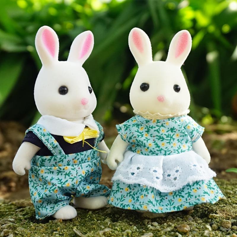 1:12 Mini Forest Family Rabbit Dollhouse Furniture
