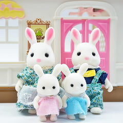 1:12 Mini Forest Family Rabbit Dollhouse Furniture