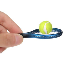 Doll Tennis Racket Racquet Ball Bag Photo Props DIY Dollhouse Accessories