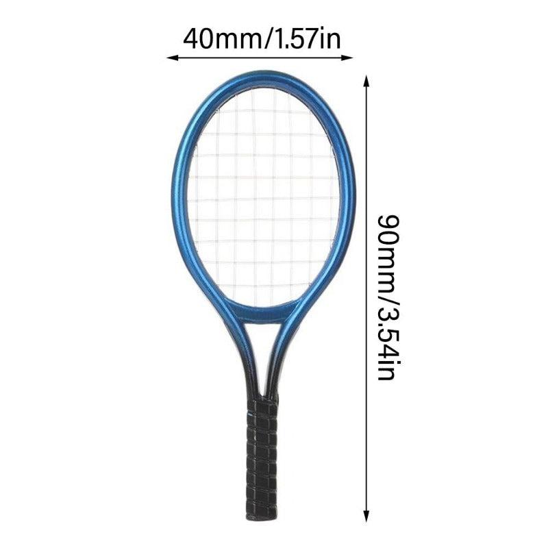 Doll Tennis Racket Racquet Ball Bag Photo Props DIY Dollhouse Accessories