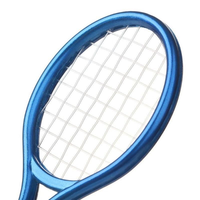 Doll Tennis Racket Racquet Ball Bag Photo Props DIY Dollhouse Accessories