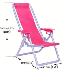 Doll Accessory Beach Chair Toy For 1 6 Dolls