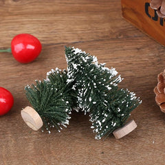 Mini Snow Christmas Tree Doll House Decoration
