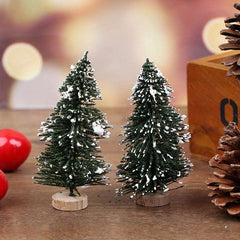 Mini Snow Christmas Tree Doll House Decoration