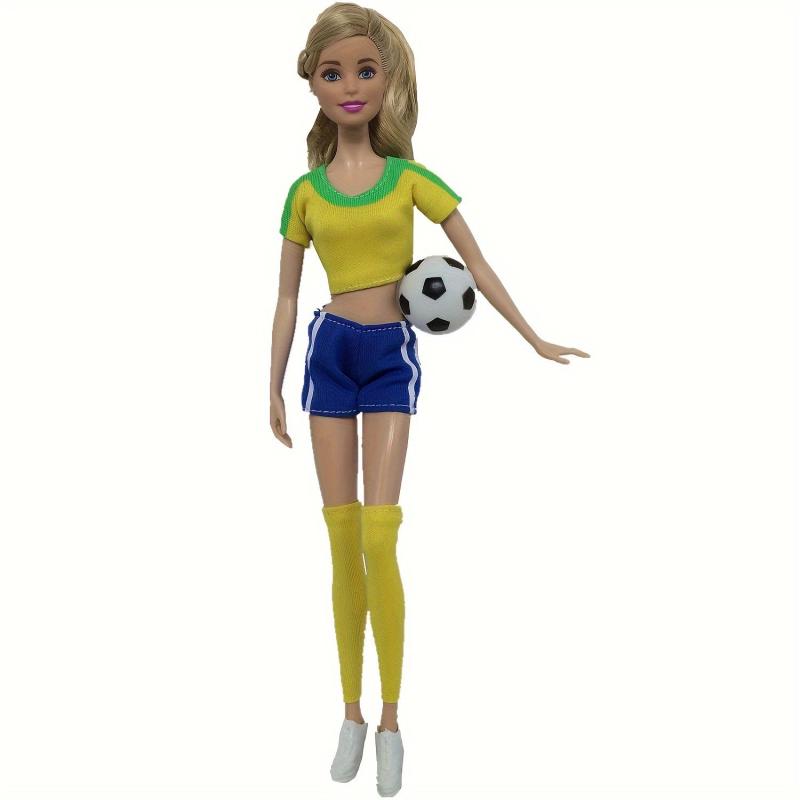 3pcs Doll Clothes Football Jersey Top Pants Socks Skirt For 29 21 Cm Doll