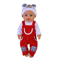 18'' Doll Clothes Bib Hat Girl Clothes Christmas Gift Holiday Not Included Doll