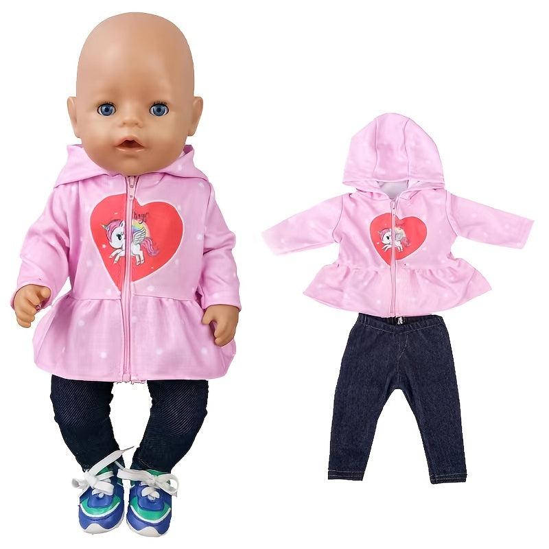 Love Unicorn Sweater for 18 Inch Dolls