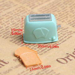 Dollhouse Mini Toaster Toy Kitchen Decoration 19 Set 30MM 0.06-0.1in