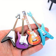 Dollhouse Guitar Toys Musical Instrument Model Decor