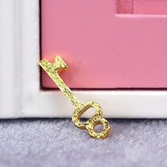 4Pcs 1:12 Metal Furniture Door Lock Dollhouse Mini Hardware Decor
