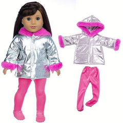 18in Leisure Down Jacket Doll Clothes For Girl Doll