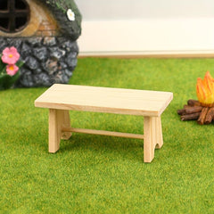 Mini Wooden Coffee Tea Table for Dollhouse