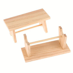 Mini Wooden Coffee Tea Table for Dollhouse