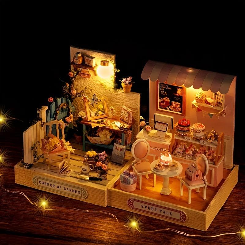 Mini Wooden Assembly Model Doll House Creative Birthday Gift