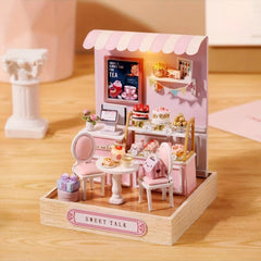 Mini Wooden Assembly Model Doll House Creative Birthday Gift