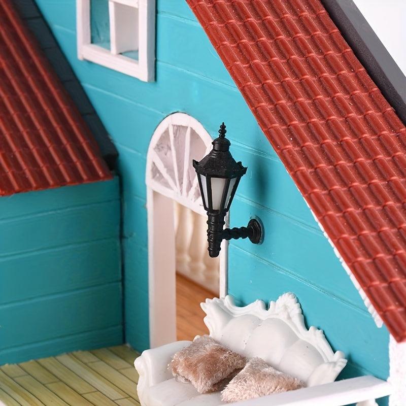 Mini Dollhouse Wall Lamp Model for Scene Modeling & Gift