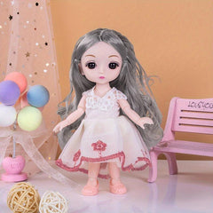 6-7in Princess Girl Doll Gift Set: Prom Doll, Clothes, Shoes