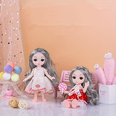 6-7in Princess Girl Doll Gift Set: Prom Doll, Clothes, Shoes