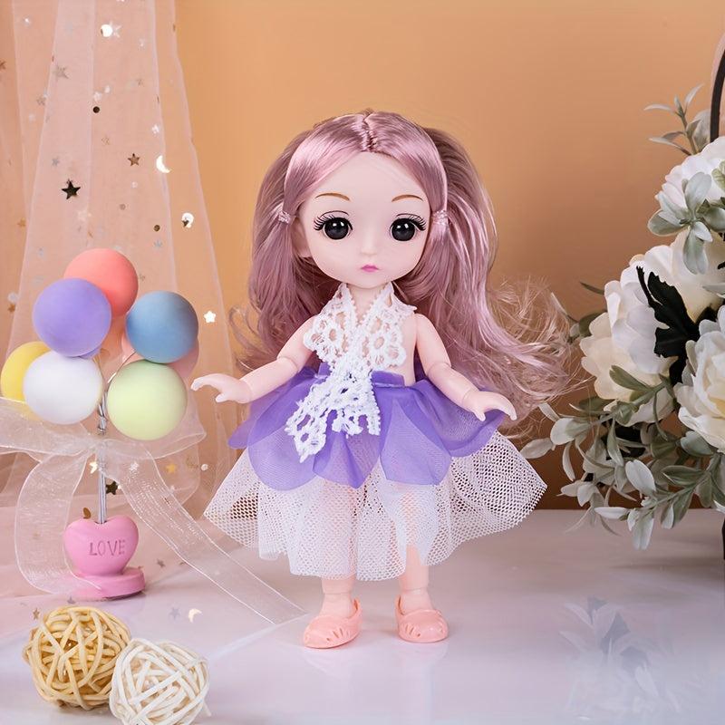 6-7in Princess Girl Doll Gift Set: Prom Doll, Clothes, Shoes