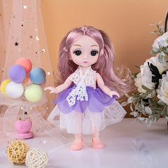 6-7in Princess Girl Doll Gift Set: Prom Doll, Clothes, Shoes