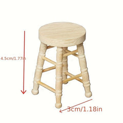 1:12 Dollhouse Mini Furniture Embryo Stool Gift