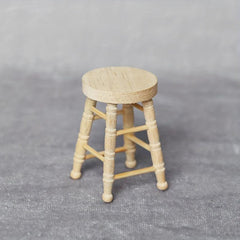 1:12 Dollhouse Mini Furniture Embryo Stool Gift