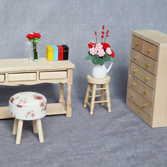 1:12 Dollhouse Mini Furniture Embryo Stool Gift