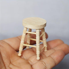 1:12 Dollhouse Mini Furniture Embryo Stool Gift