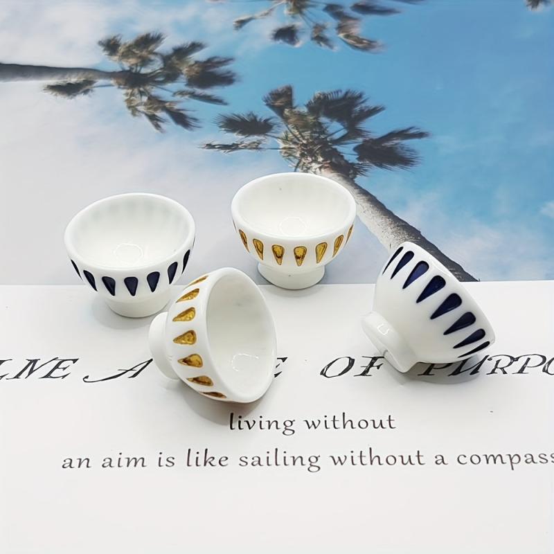 5pcs Pack DollHouse Mini Small Bowl Ornaments