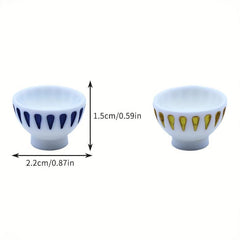 5pcs Pack DollHouse Mini Small Bowl Ornaments