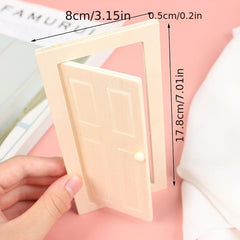 1:12 Dollhouse Mini Wooden Door Ornament