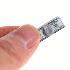 15pcs 17.7MM Dollhouse Doll House Pocket Dollar Bill
