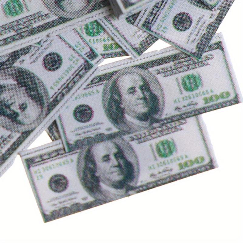 15pcs 17.7MM Dollhouse Doll House Pocket Dollar Bill