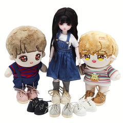 1 Pair Doll Shoes Boots for 15 Cotton Doll 6-10 BJD Toy Girls Gift