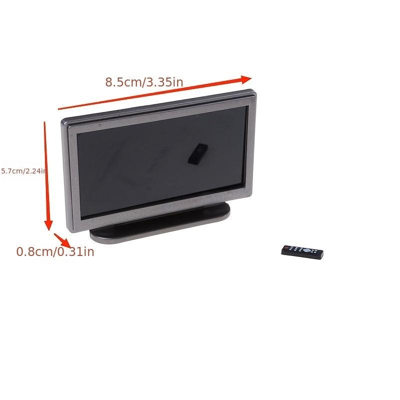 1:12 Dollhouse Mini TV Ornament Simulation TV Set Model Crafts Decor