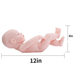 Mini 11 89 Inch Rebirth Doll Closed Eyes Simulation Baby Doll Little Girl Toy