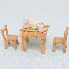 Dollhouse Table & Chair Set for Simulation House Toys