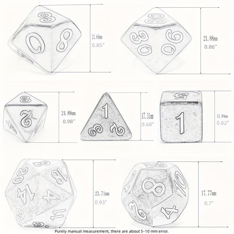 Double Bright Filling Dice Set for Desktop Games
