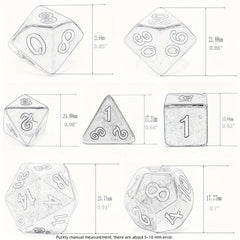 Double Bright Filling Dice Set for Desktop Games