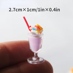 Mini Ice Cream Cup Model Dollhouse Food Play Props