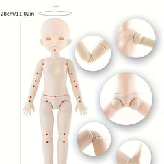 BJD Doll 22 Joint Body Modified Makeup