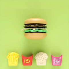 DIY Fast Food Set Mini Sandwich French Fries Hamburger Toy for Kids