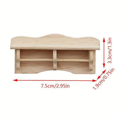 Doll House Shelf Furniture Bathroom Towel Hanging Rack Kitchen Storage Rack