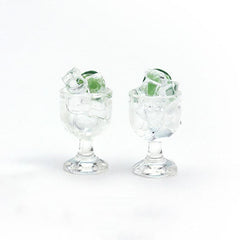 Dollhouse Vodka Bottle & Wine Glass for Ob11 BJD Blythe Decoration