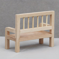Elegant Solid Wood Chair for 1:12 Dollhouse Furniture