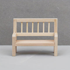 Elegant Solid Wood Chair for 1:12 Dollhouse Furniture
